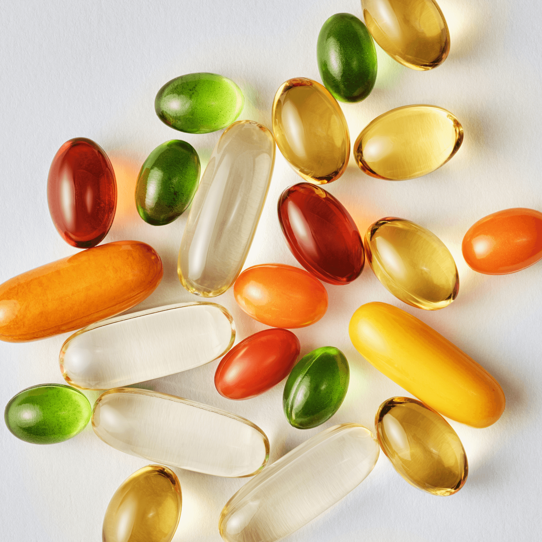 Bottle of Collagen, Sweet Sweat, D3+K2, and fish oil