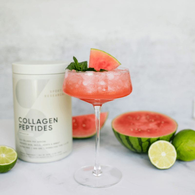 Watermelon Mocktail with Collagen