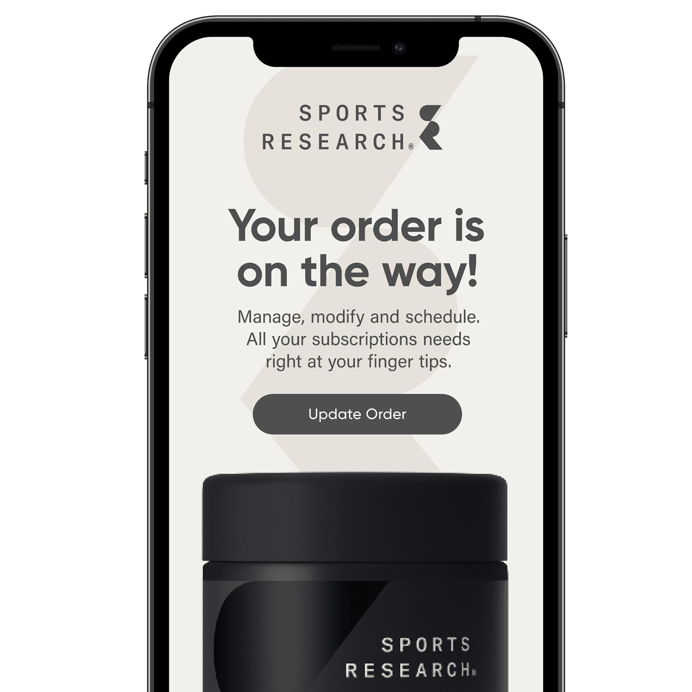 Phone showing conversation