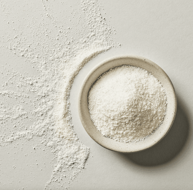 Collagen powder in bowl